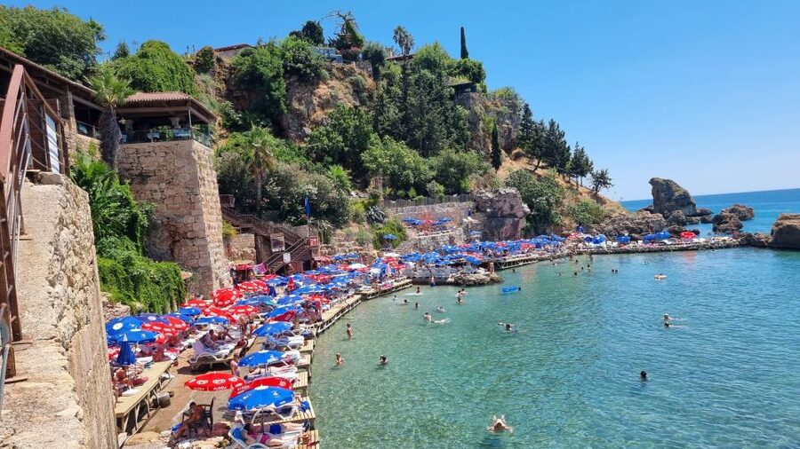 Antalya Photo Tour with Waterfalls, Old City & Boat Trip - Upper Düden Waterfall: caves, cascades, and that 22-meter drama