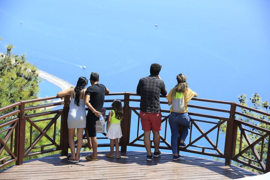 Antalya Photo Tour with Waterfalls, Old City & Boat Trip - Lower Düden (Karpuzkaldıran): how the falls look from 40 meters above the sea