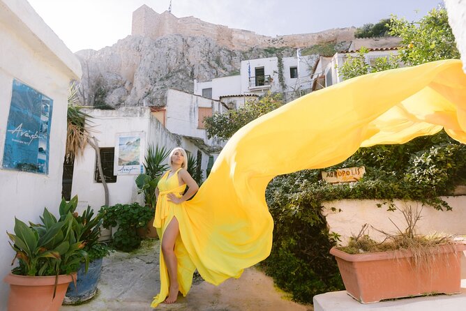 Athens Flying Dress Photo Shoot with a Professional Photographer - Price and time options: what you’re really buying
