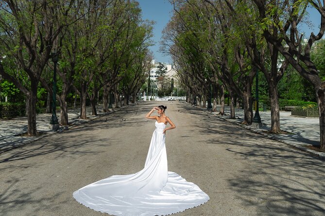 Athens: Flying Dress Photoshoot "Express Package" - Meeting point and session flow: start at El. Venizelou 30