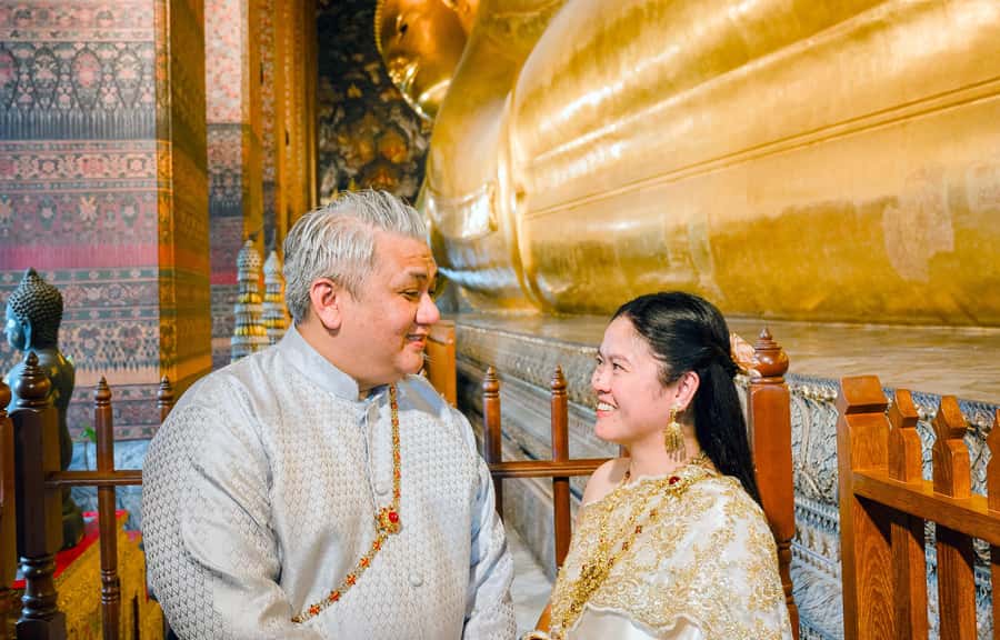 Bangkok: Thai Costume Photoshoot at Wat Arun - Wat Pho as a second stop: why the second temple makes your photo set stronger