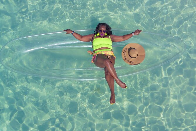 Beach Day and Clear Kayak Photoshoot in Bahamas - Stop 1 in Freeport: audio tour of Grand Bahama and 15–20 minutes on the clear kayak