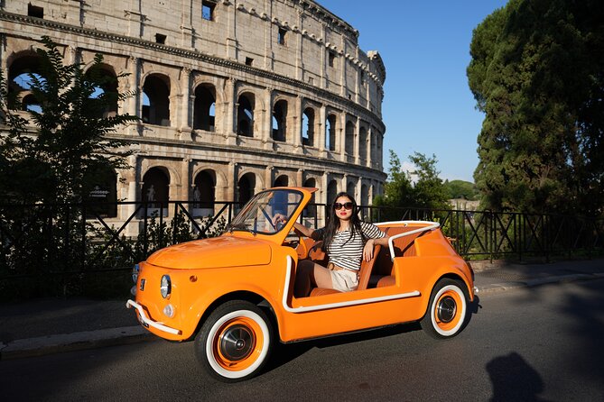 Cabriolet Vintage Fiat 500 City tour with Photoshoot - Why a vintage Fiat 500 cabriolet works so well in Rome