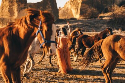 Cappadocia Photo Shoot (Cappadocia Photographer) - Stop 1 at Peri Bacalari: fairy chimneys with balloons in motion
