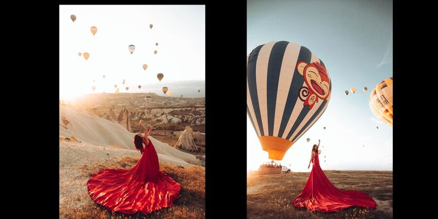 Cappadocia: PhotoShoot with Balloons. Flying Dress included. - Pickup area and routing: what those fast stops do for your photos