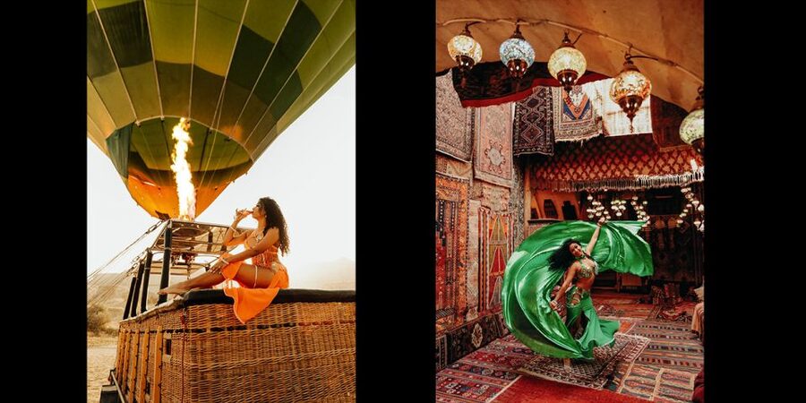 Cappadocia: PhotoShoot with Balloons. Flying Dress included. - The Valley of Love sunrise angle: why it’s a smart move