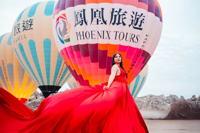 Cappadocia Photoshoot with Flying Dress & Instagram Reels - Balloon takeoff timing: exciting, but weather rules the day