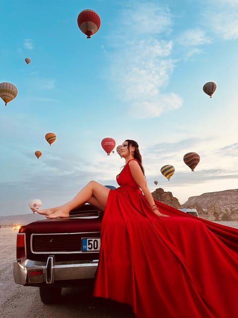 Cappadocia: Private Outdoor Photoshoot at Sunrise w/Transfer - The free flying dress: how you get ready without stress