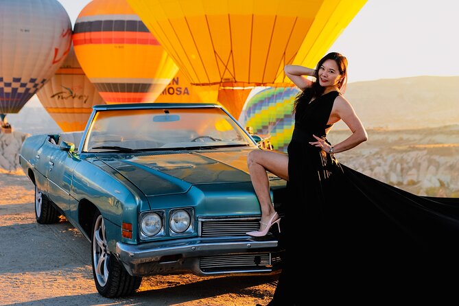 Cappadocia Private Photo Shoot with Flying Dress & Vintage Car - Key things to know before you go