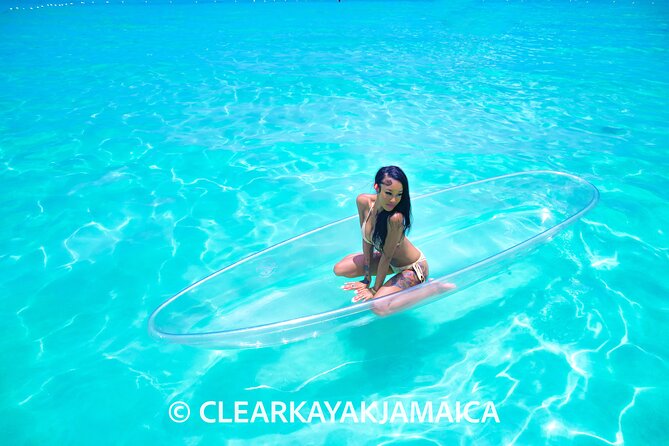 Clear Kayak Drone Video & Photoshoot near Ocho Rios Jamaica - Media delivery: 30+ photos and a short video to your phone