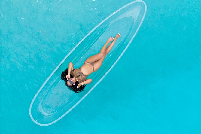 Clear Kayak Photoshoot+Free Cocktail Nassau, Bahamas - On the water: Clear kayak positioning and drone angles that actually work