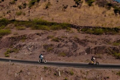 Drone Photography E-Biking Trail - The e-bike ride: 8 km through mud houses and fields