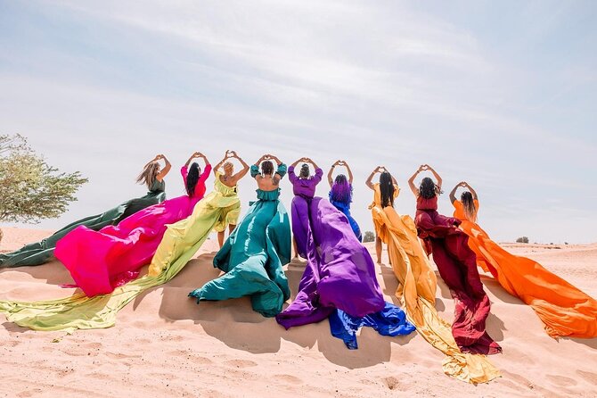 Dubai Desert Flying Dress Photoshoot - Mobile Ticket and Private Setup: Small Details That Matter