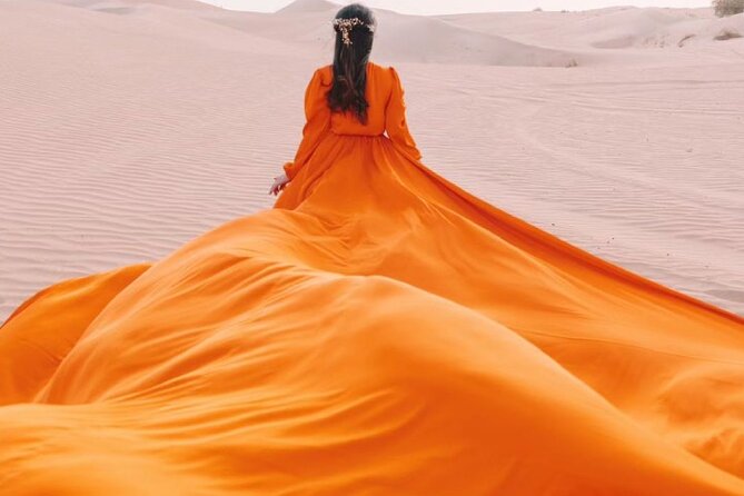 Dubai Desert Flying Dress Photoshoot - The One Big Watch-Out: Confirm Your Dress Color and Keep Expectations Grounded