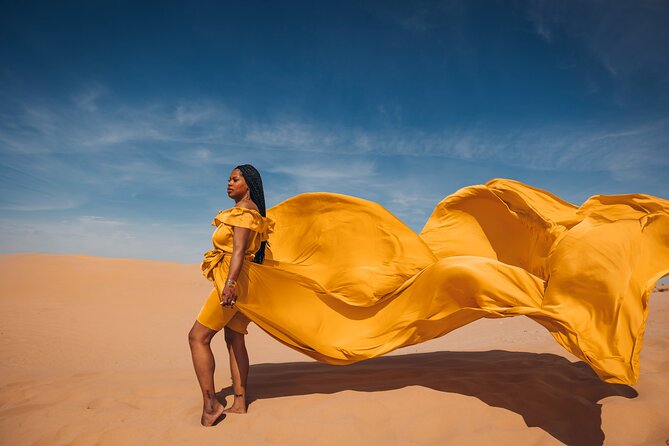 Dubai Desert Flying Dress Photoshoot - Meeting Point and Timing: Plan for a Short, Focused Session