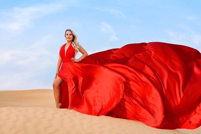Dubai Flying Dress Private Photoshoot in the Desert - Key highlights at a glance