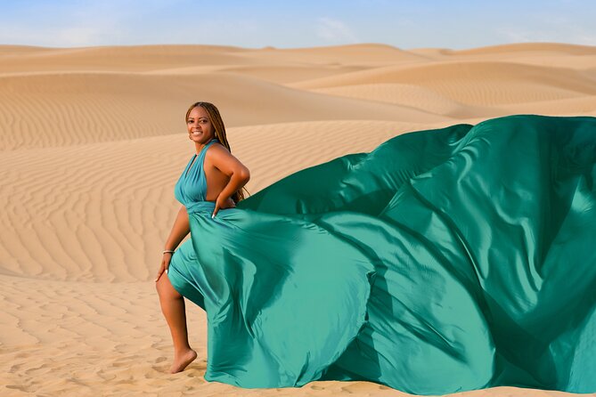 Dubai Flying Dress Private Photoshoot in the Desert - Flying Dress Magic, Actually Practical