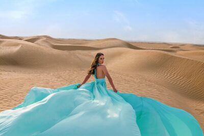 Dubai Flying Dress Private Photoshoot in the Desert - Choosing Your Flying Dress Style and Color (and Why It Matters)