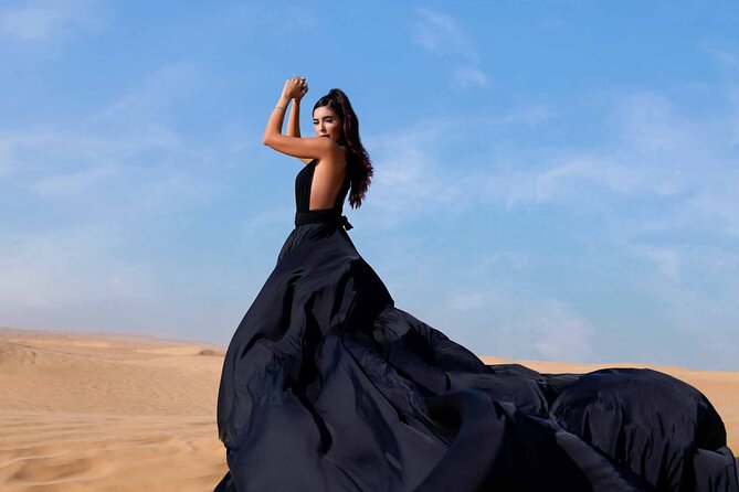 Dubai Flying Dress Private Photoshoot in the Desert - Private Pickup in Dubai: Less Waiting, More Shooting Time