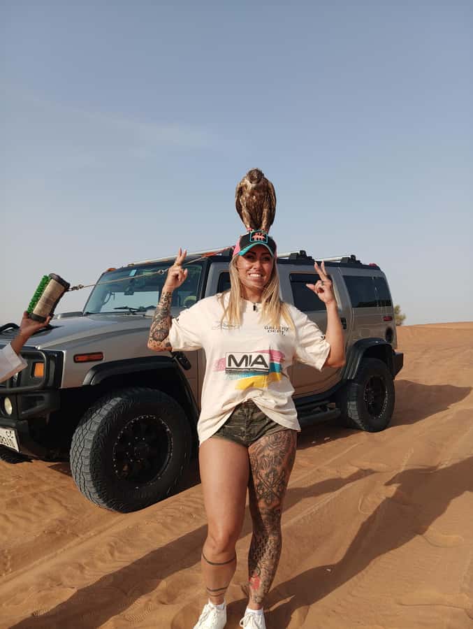 Dubai Hummer Safari Adventure & Traditional Dress Photoshoot - Sandboarding and the Quad Bike Add-On Reality
