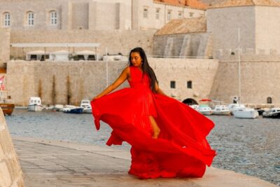 Dubrovnik: Private Flying Dress Photoshoot Experience - Rector’s Palace and Stradun: the Old Town photo corridor