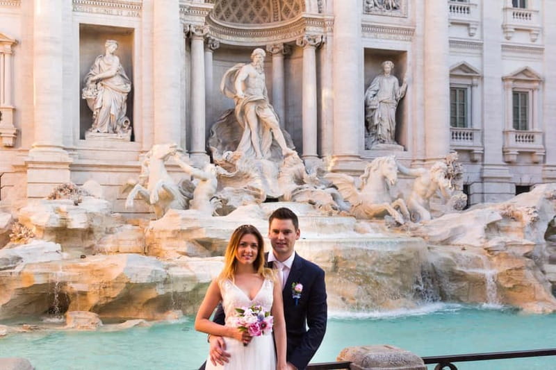 Early morning photoshoot at The Trevi Fountain - Choosing a package: Standard vs Premium vs Super Premium