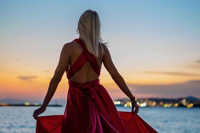 Flying Dress Athens Official - The flying dress: color choice and wind-friendly satin
