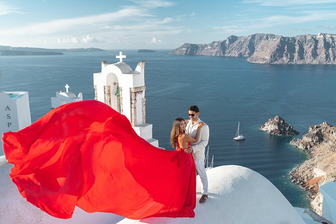 Flying Dress Photo © Photoshoot in Santorini: Express Package - Choosing your dress from the catalog (and why it matters)