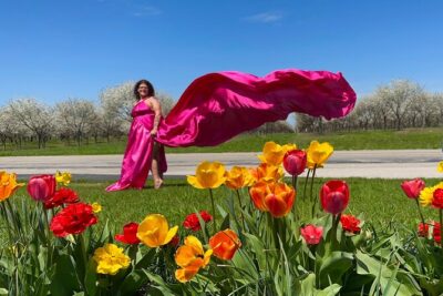 Flying Dress Photo Shoot in Traverse City - Six to Eight Views, Multiple Backgrounds: How the Shooting Time Flies