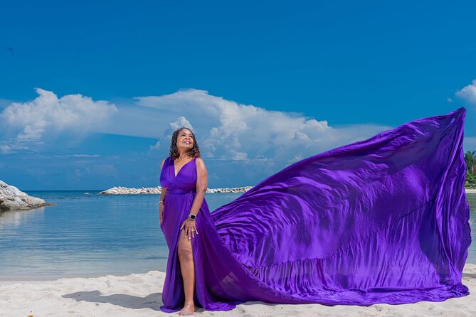 Flying Dress Photoshoot at Doctors Cave Beach Montego Bay Jamaica - Practical Tips for Better Photos Without Overthinking It