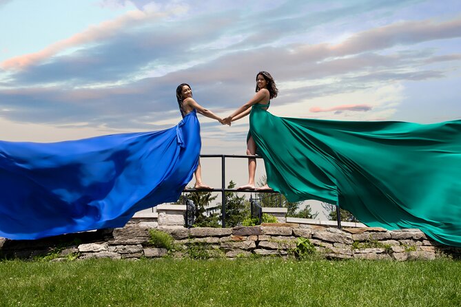 Flying Dress Photoshoot Experience in Ottawa - Dress colors that photograph well in Ottawa light