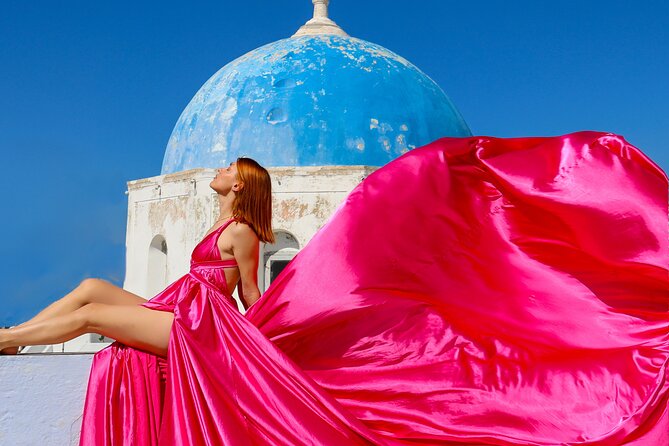 Flying Dress Photoshoot Experience in Santorini with pick up - Photo Stops and Posing: Why Imerovigli Feels Different