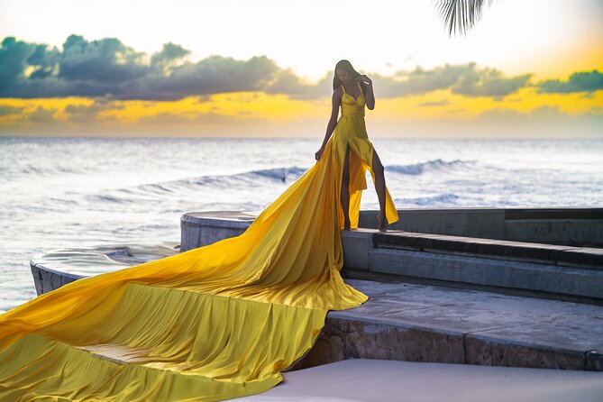 Flying Dress Photoshoot in Barbados - Your 1-hour timeline: how the session usually flows