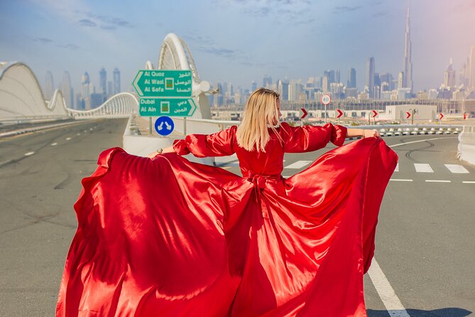 Flying Dress Photoshoot in Dubai - Why a Flying Dress Shoot Fits Dubai So Well