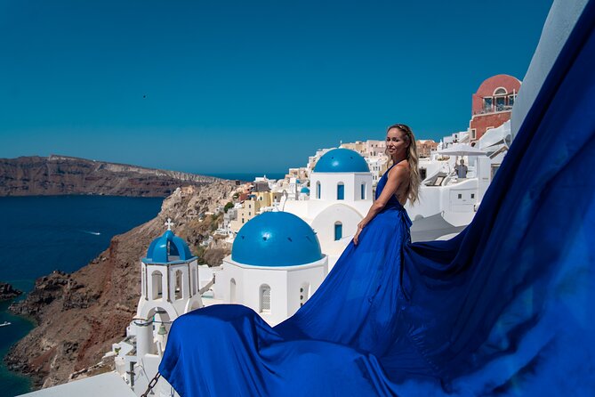 Flying Dress Photoshoot in Oia Private entry to Blue Dome - Should you book the Flying Dress Photoshoot with Blue Dome private entry?