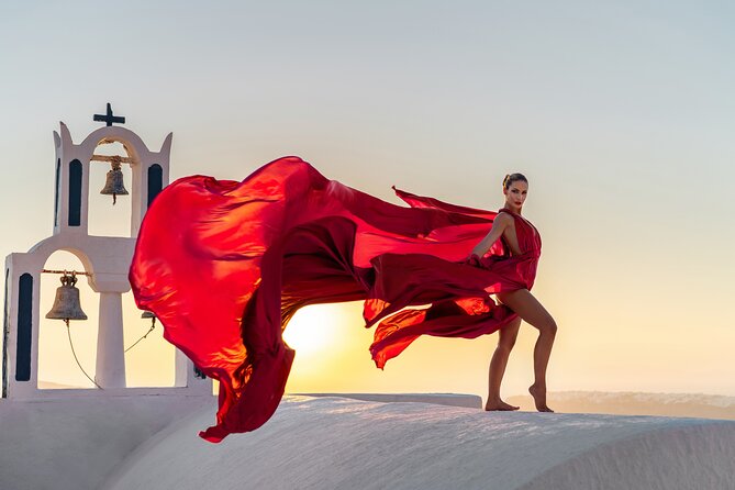 Flying Dress Photoshoot in Santorini by Flying Dress Photo © - Choosing your gown: the catalog is where you win
