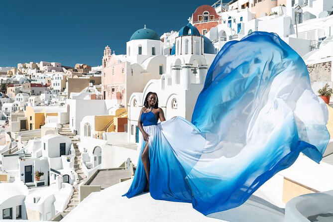 Flying Dress © Photoshoot in Santorini: Mr. President Package - What you’re really paying for: value at a premium price