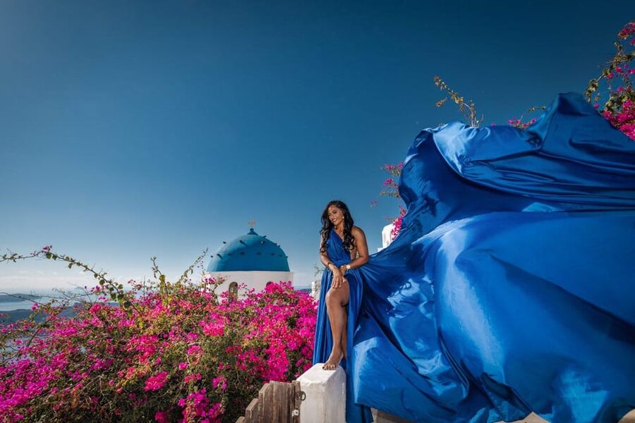 Flying dress Photoshoot in Santorini with Hotel Pickup - Choosing Your Dress: 35 Colors, Styles, and Help That Actually Matters