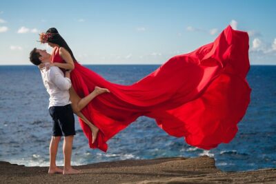 Flying Dress Photoshoot on Oahu - The 6:00 am Start and How the Timing Works for Sunrise Light
