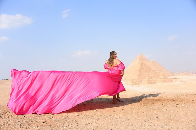 Flying Dress Photoshoot with Camel and Horse Riding in Giza - Flying dress at Giza: what you’re really signing up for