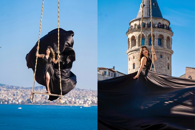 Flying Dress Rooftop Photoshoot in Istanbul (2Concepts, 1dress) - Getting There: Galata Tower Area Is Your Anchor