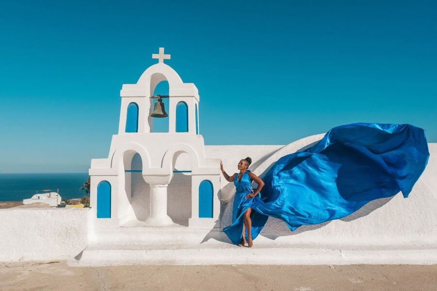 Flying Dress Santorini Photoshoot - Who This Photoshoot Is Best For (and Who Might Skip It)