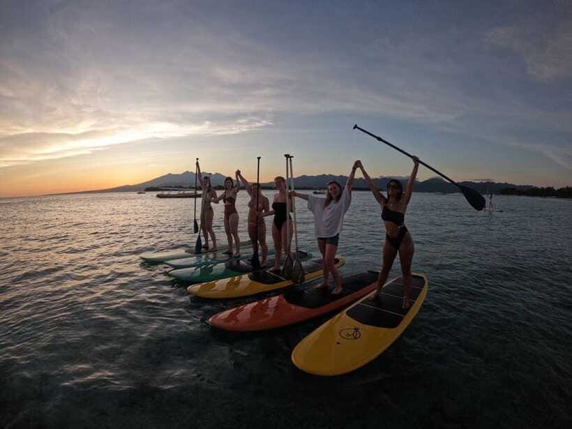 Gili sunrise stand-up paddle boarding (drone photoshoot) - What “sunrise SUP” feels like on the water