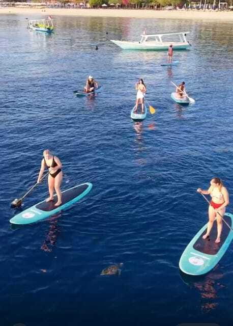 Gili sunrise stand-up paddle boarding (drone photoshoot) - Stop-by-stop: from SUP GILI to M22V+87P