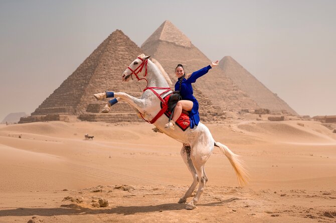 Giza Pyramids Photoshoot with Jumping Horse, Camel and Sphinx - Key highlights worth prioritizing