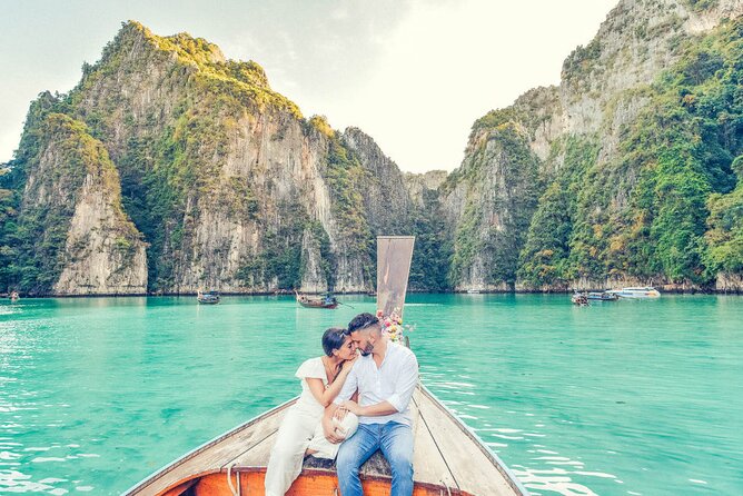 Holiday Travel Photoshoot with Long-tail boat Phi Phi Islands - Pickup, private setup, and what up to 2 means for your photos