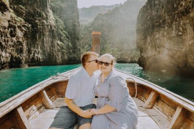 Holiday Travel Photoshoot with Long-tail boat Phi Phi Islands - Ko Phi Phi Le: your first stop sets the tone