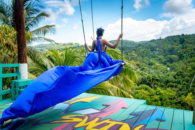 Jamaica Swing Drone Photoshoot with Dress Lunch and Transport - Getting To Snow Hill: The North Coast-to-Mountains Drive