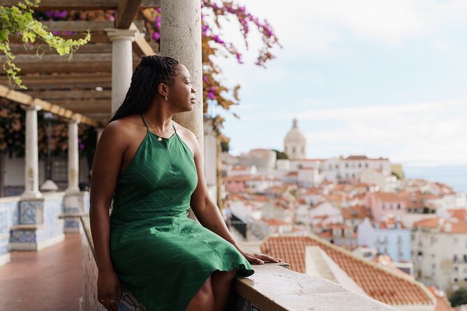 Lisbon Cinematic Photoshoot with Top-Rated Photographer - Miradouro de Santa Luzia and Miradouro de Santa Catarina: the viewpoint payoff