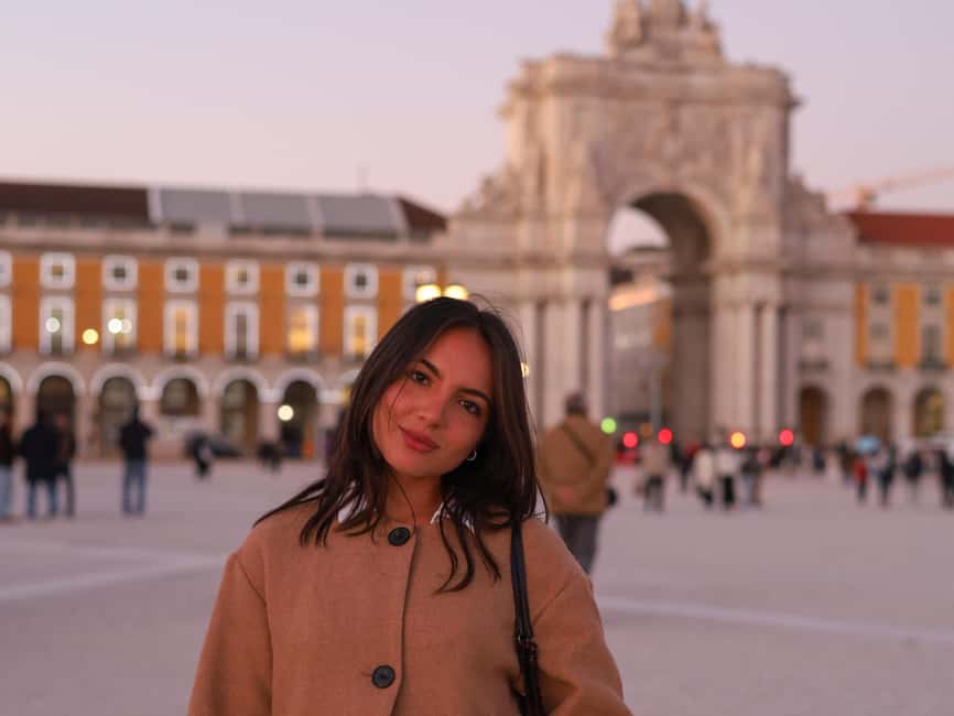 Lisbon: Private Photoshoot at Iconic Spots & Edited Photos - Praça do Comércio and Rua Augusta Arch: Big Architecture, Clean Compositions
